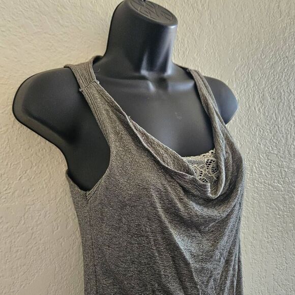 Michael Stars Lace Cowl Neck Tank Top - Picture 2 of 6